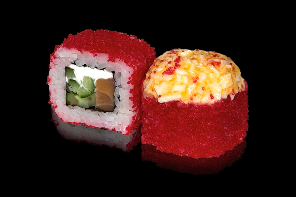 Запеченный лосось спайси краб