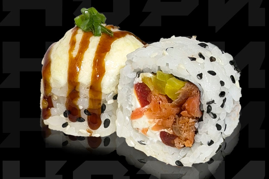 Жаренный лосось запечённый