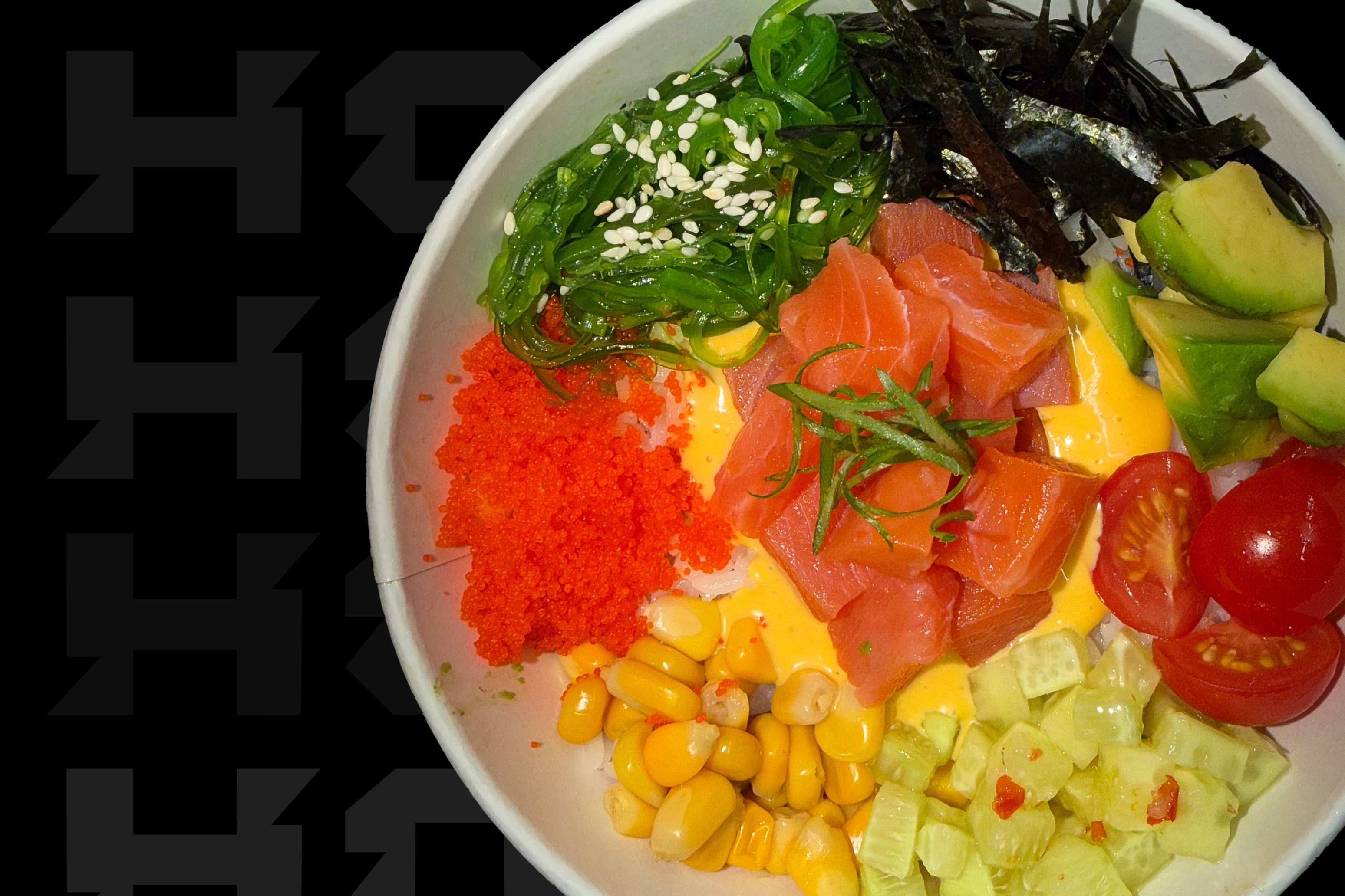 Поке с лососем